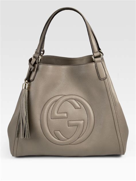 gray gucci soho bag|gucci soho shoulder bag medium.